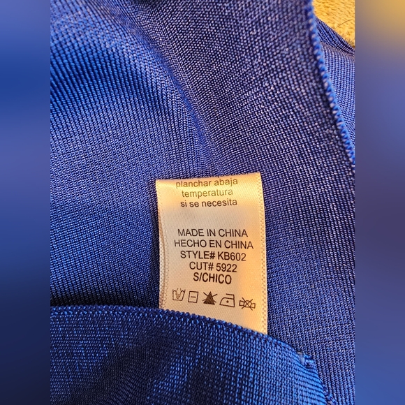 WOW Couture Colbalt Blue Bandage Pencil Skirt Size S - Picture 8 of 9